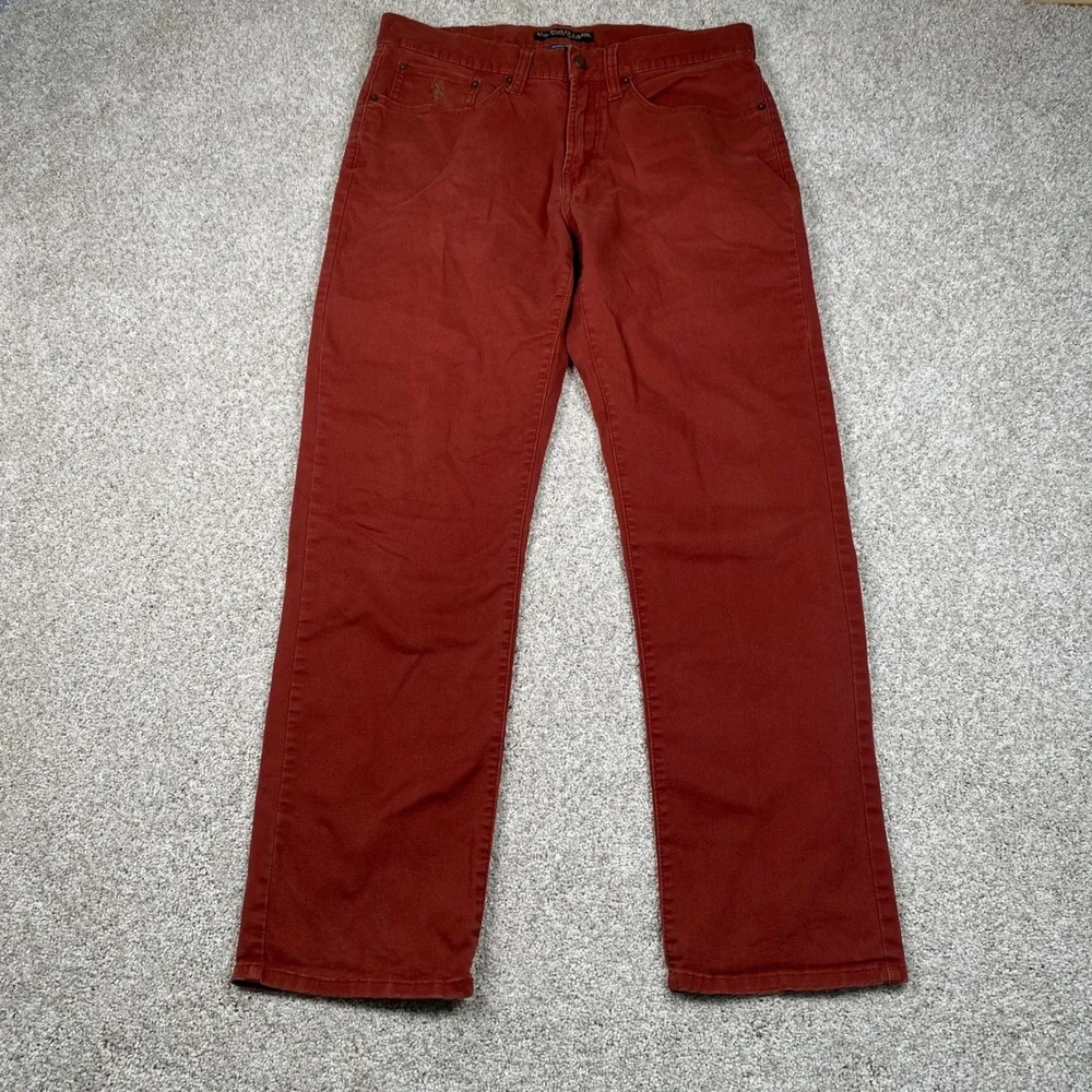 U.S. Polo Assn.‎ Activate Stretch Burnt Red Jeans W32 L30